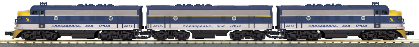 MTH 30-20350-1 C&O F-3 ABA Diesel Engine Set w/PS 3.0 #8016/8016a/8017