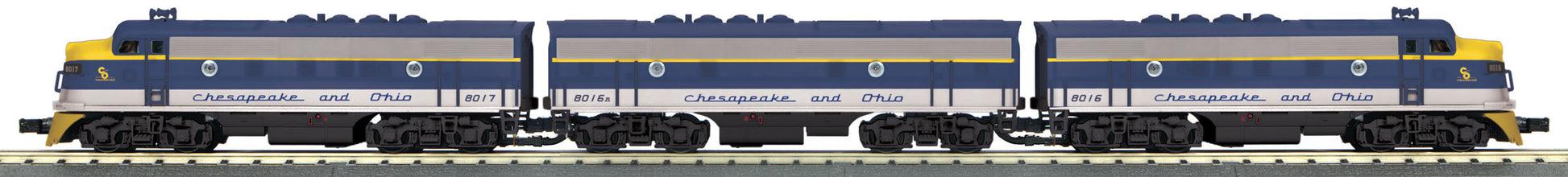 MTH 30-20350-1 C&O F-3 ABA Diesel Engine Set w/PS 3.0 #8016/8016a/8017