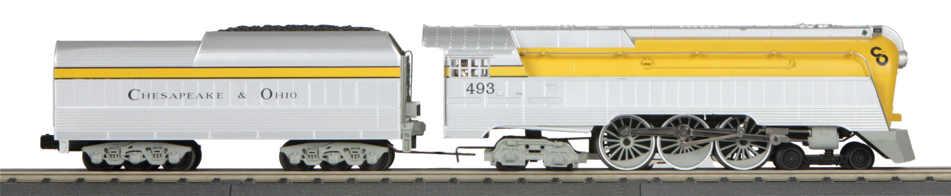 MTH 30-1693-1 O Chesapeake & Ohio 4-6-4 Imperial Streamlined Hudson #493