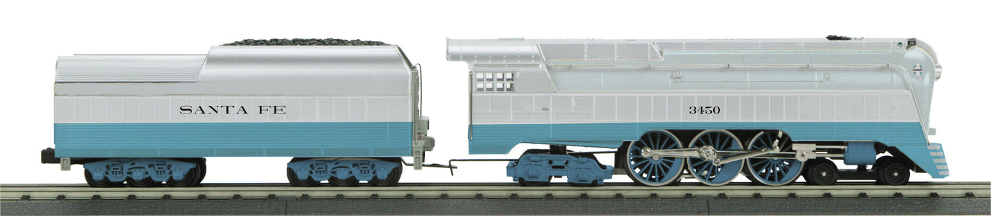 MTH 30-1695-1 O Santa Fe 4-6-4 Imperial Streamlined Hudson Steam Engine #3451