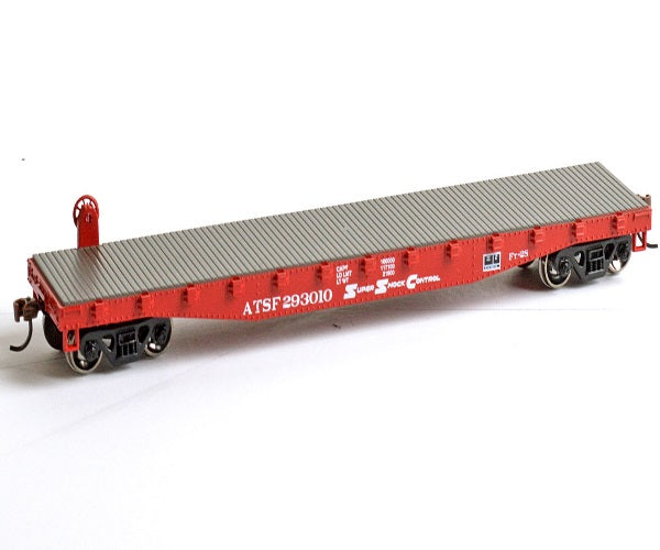 Roundhouse 72489 HO Santa Fe 50' Flat Car w/Stakes #293026