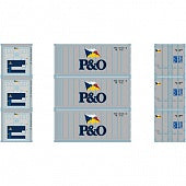 Athearn 28805 HO Portland & Ogdensburg 20' Reefer Container RTR (Set of 3)