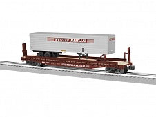Lionel 6-82843 O Western Maryland 40' Flatcar W/ Trailers