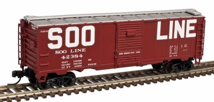 Atlas 20003590 HO Soo Line 1932 ARA 40' Steel Boxcar #42384