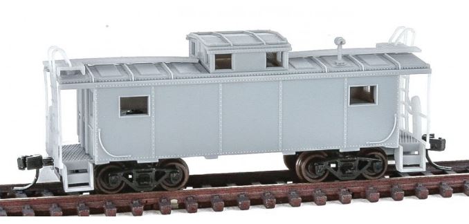 Atlas 50002504 N Undecorated NE-6 Caboose Car (Nickel Plate Style)