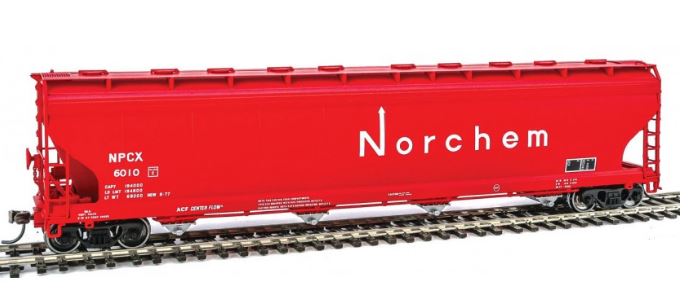 Atlas 20003553 HO Norchem ACF 5701 Centerflow Plastics Hopper Car #6010