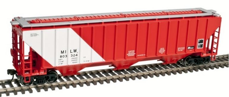 Atlas 50002815 N Milwaukee Road Thrall 4750 Covered Hopper Car #803324