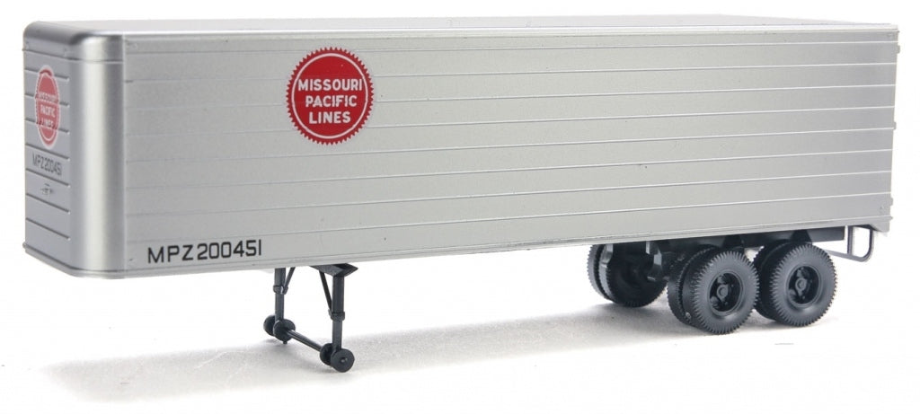 Walthers 949-2409 HO Missouri Pacific 35' Fluted-Side Trailers (Pack of 2)