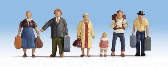 Walthers 949-6040 HO Passengers Ready to Board Figures (Set of 6)