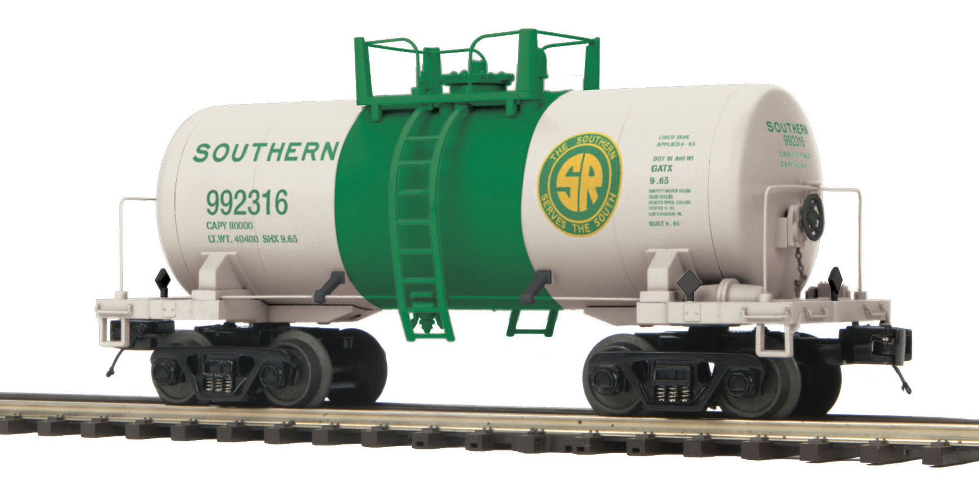 MTH 20-96733 O Gauge Southern 8000 Gallon Tank Car #992316