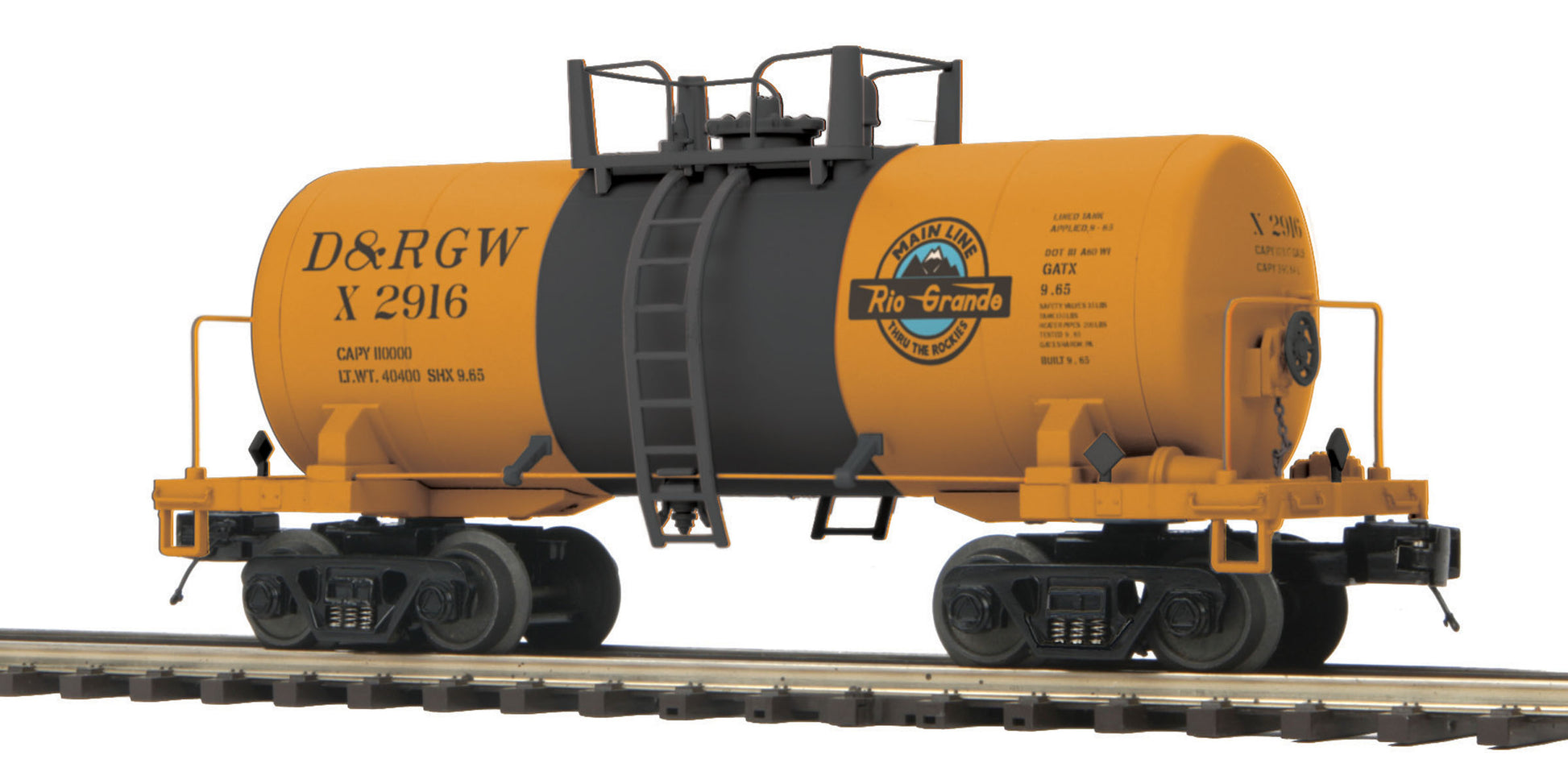 MTH 20-96736 O Denver & Rio Grande Premier 8000 Gallon Tank Car