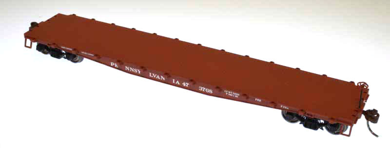 Bowser 41419 HO Pennsylvania Railroad 1950's Scheme F30a 50' Flat Car #473768