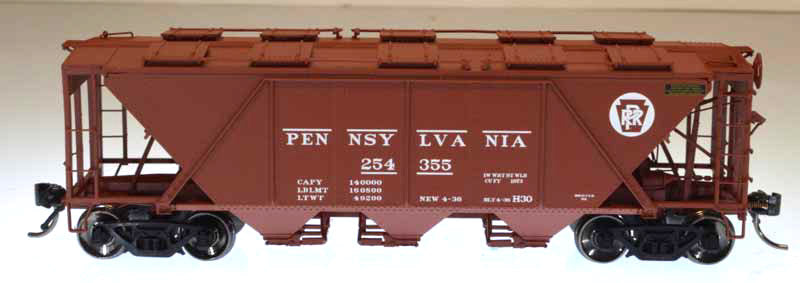Bowser 41482 HO Pennsylvania Railroad H30 Red Covered Hopper #255335