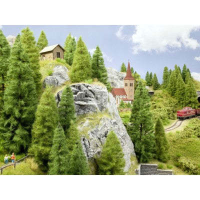 Noch 24510 Fir Tree, Dark Green, 7 – 14 cm High 40 Pieces