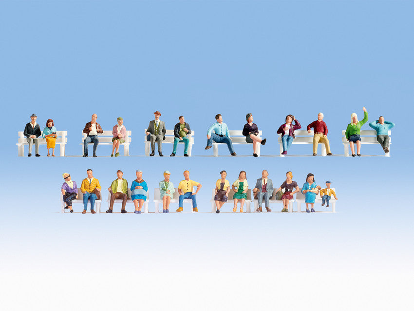 Noch 16130 HO Seated People Figures (Pack of 24)