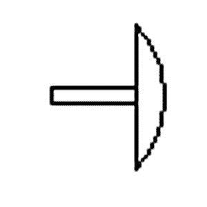 Grandt Line 155 O Plastic Rivets - Conical Head (Pack of 175)