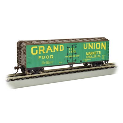 Bachmann 19806 HO Grand Union 40' Wood-Side Refrigerated Box Car