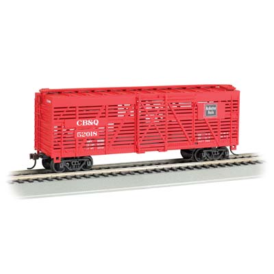 Bachmann 18505 HO Chicago Burlington and Quincy 40' Stock Car #52018