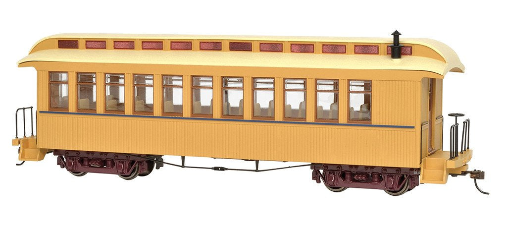 Bachmann 26204 On30 Unlettered Buff and Tan Coach/Observation Car