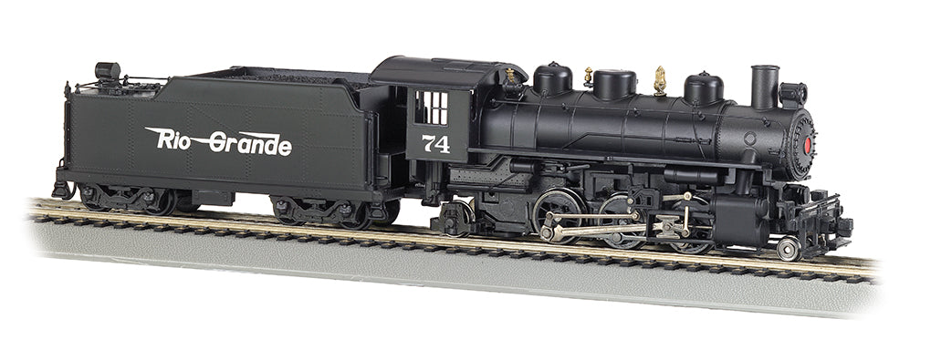 Bachmann 51526 HO Rio Grande Prairie 2-6-2 Steam Locomotive w/Smoke & Tender #74