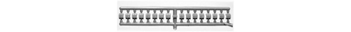 Tichy 3006 HO Standard ARA Cast Stake Pockets For Flat Cars (32)