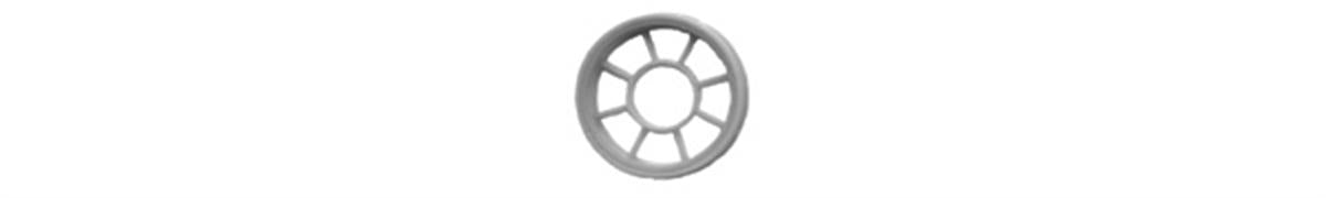 Tichy 8037 HO 65" Diameter Round Masonry Windows (Pack of 4)