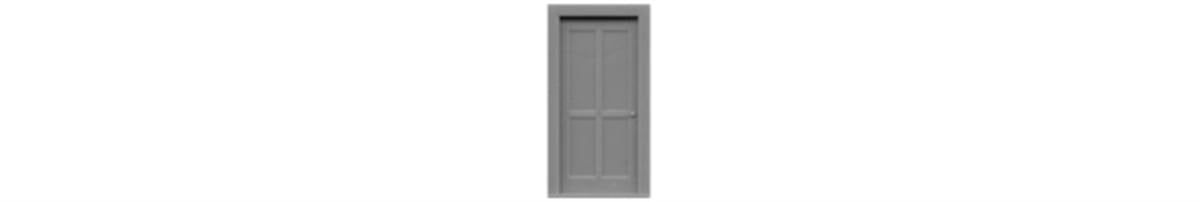 Tichy 8049 HO 36" x 80" 4-Panel Doors (Pack of 6)