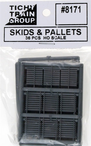 Tichy 8171 HO Skids & Pallets (Set of 36)