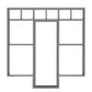 Tichy 8188 HO 115"  x 118" Store Front Window (Pack of 3)