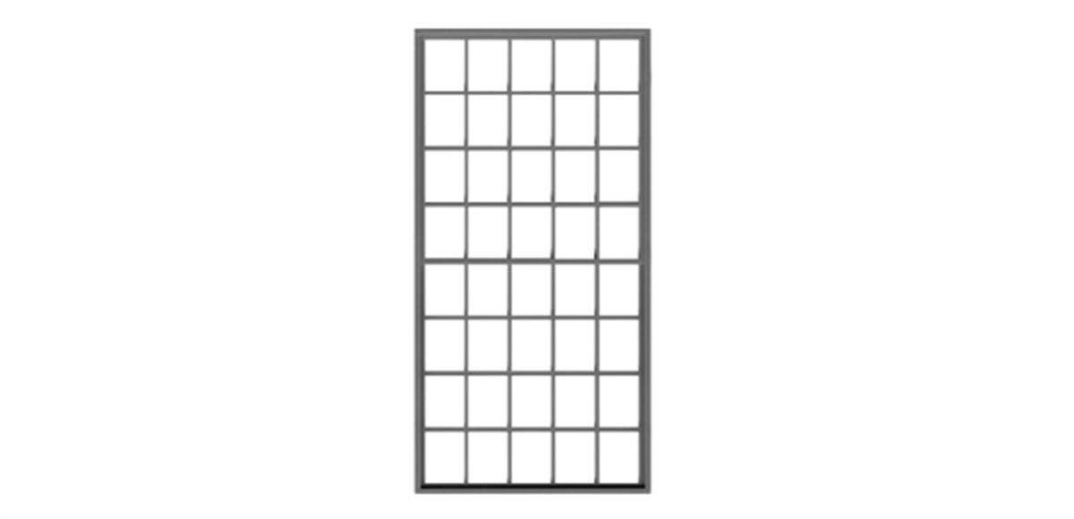Tichy 2059 O Double Hung Masonry Window 20/20 60 x 120" (4)