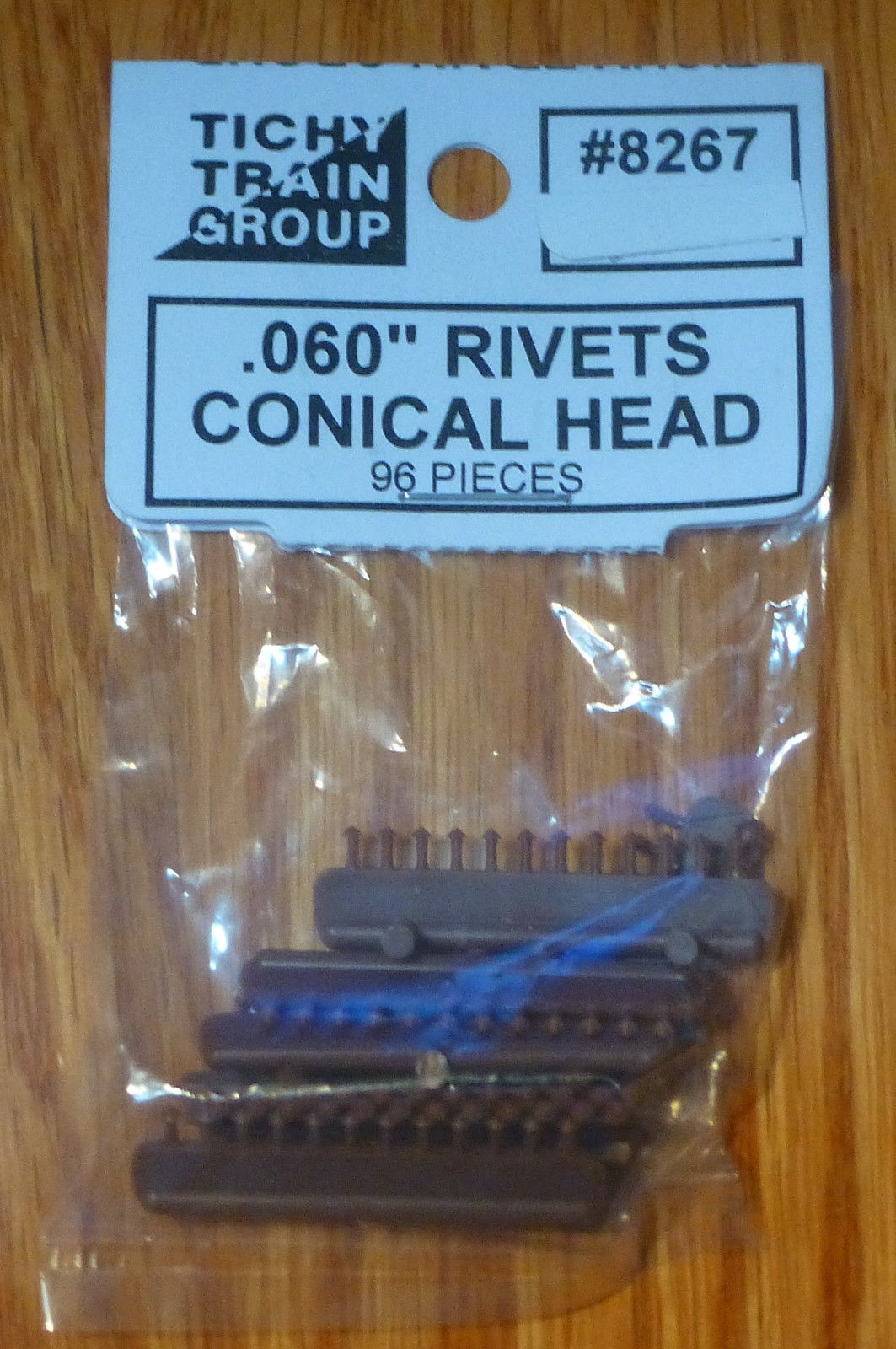 Tichy 8267 HO 0.06" Diameter Conical Head Rivet (96)
