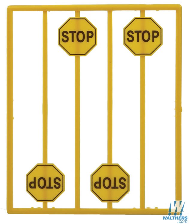 Tichy 2071 O Yellow Stop Sign (Set of 8)