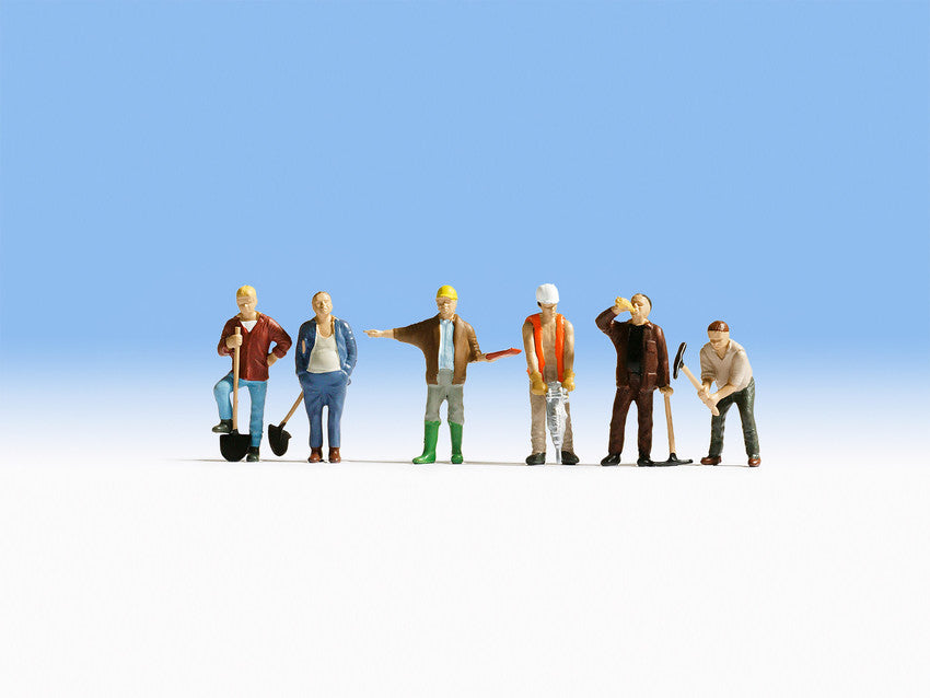 Noch 36110 N Construction Workers Figures (Set of 6)