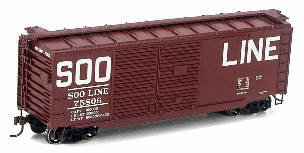 Athearn 14740 HO Scale SOO Line 40' Double Door Express Boxcar #75806