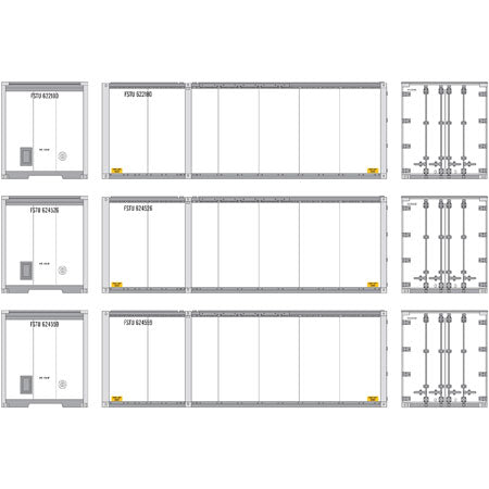 Athearn 17427 HO FSTU 28' Containers RTR #3 (3)