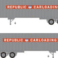Rapido Trains 403031 HO Republic Carloading 40' Exterior-Post Volume Van #S 4032