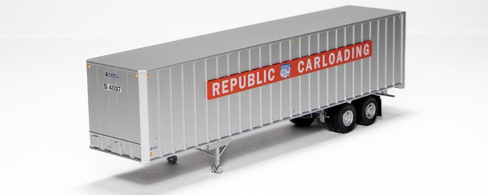 Rapido Trains 403033 HO Republic Carloading 40' Exterior-Post Volume Van #S 4043