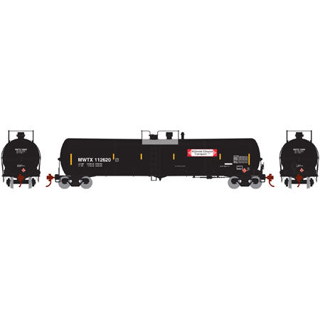 Athearn 98460 HO MWTX 30,000-Gallon Ethanol Tank Car RTR #112620