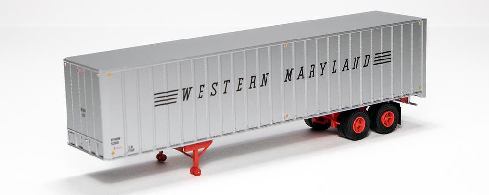 Rapido Trains 403036 HO Western Maryland 40' Fruehauf Exterior-Post Volume Van