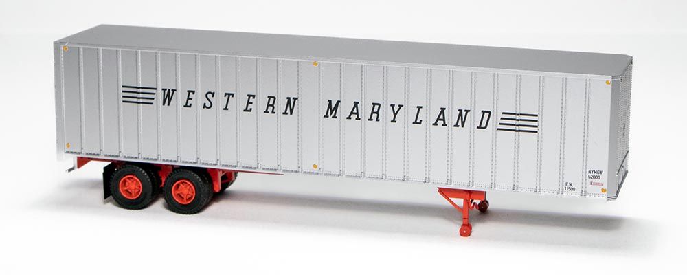Rapido Trains 403036 HO Western Maryland 40' Fruehauf Exterior-Post Volume Van