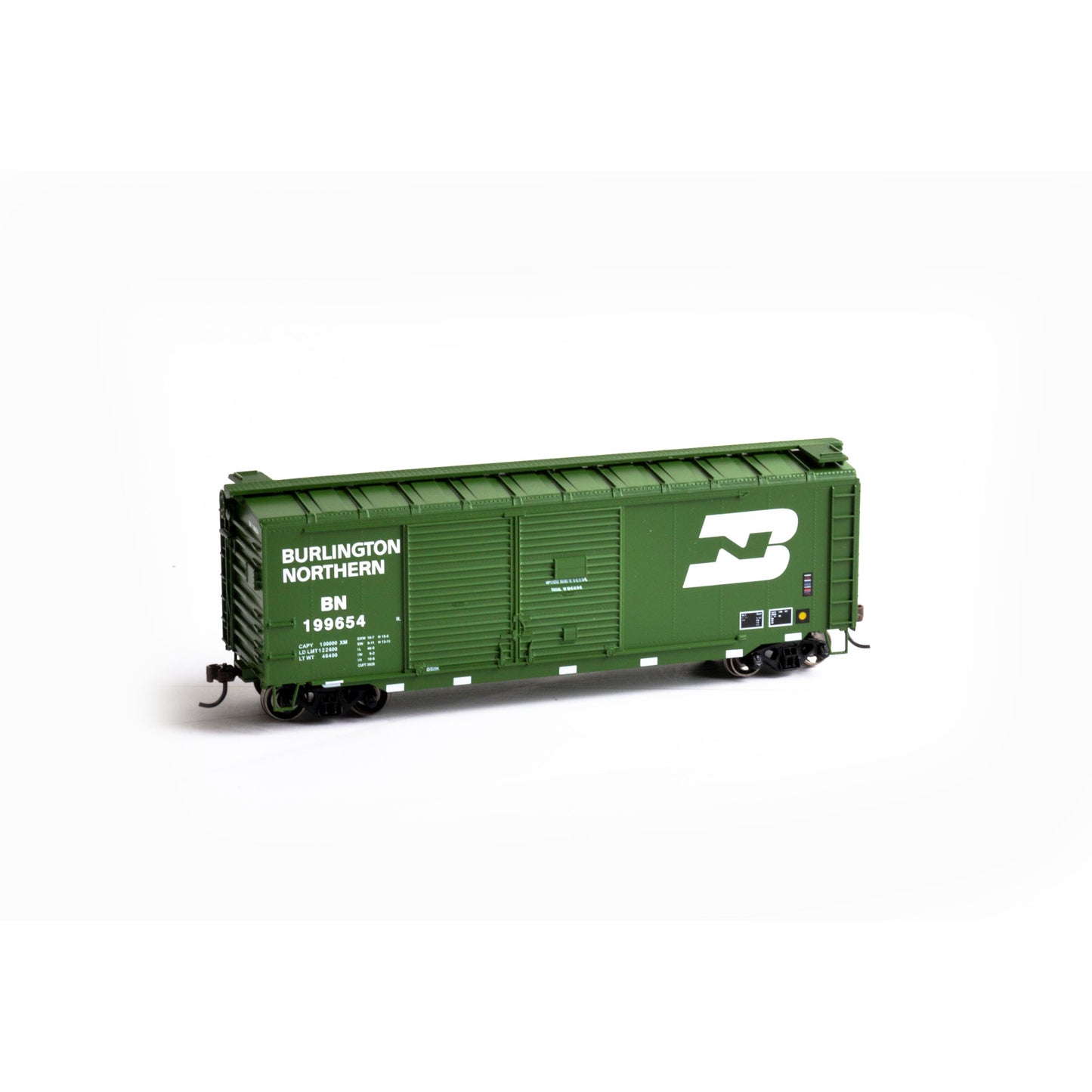Athearn 14733 HO Burlington Northern 40' Double Door Box Car RTR #199654
