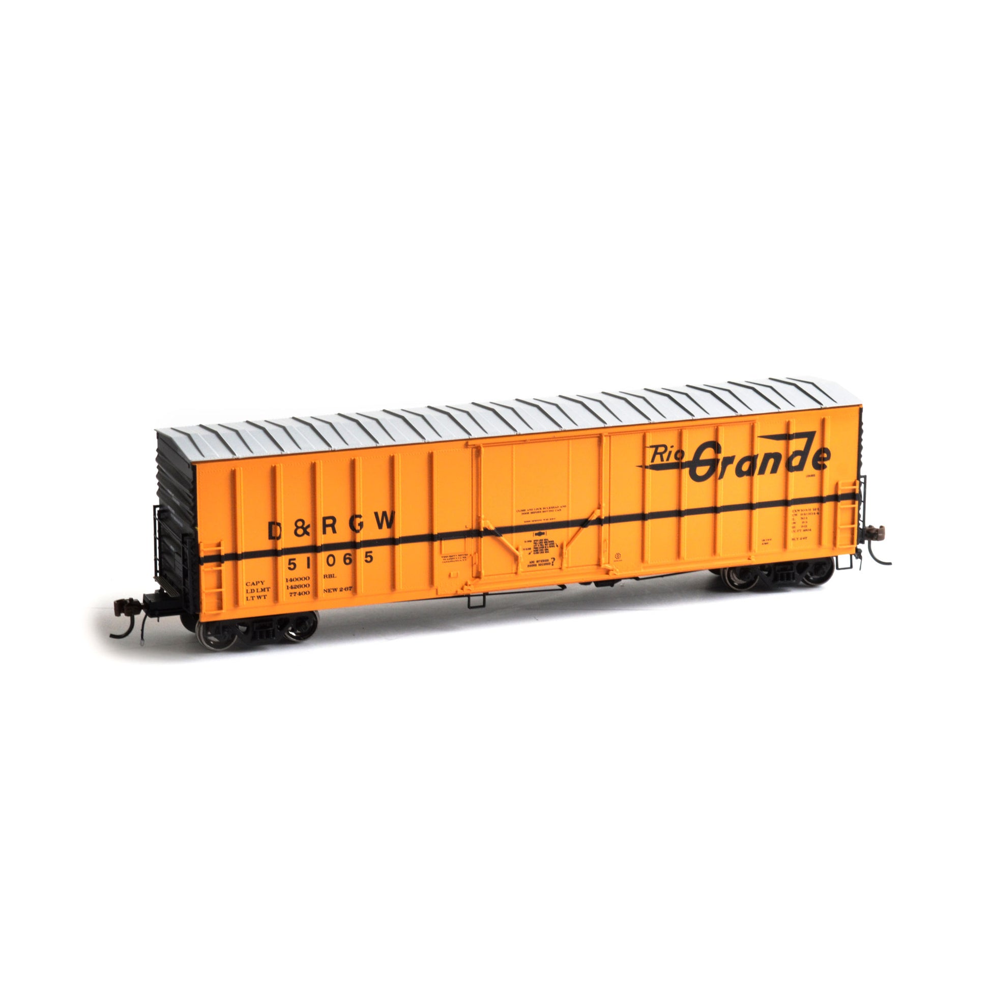 Athearn 14767 HO Denver & Rio Grande Western 50' NACC Box Car #51065