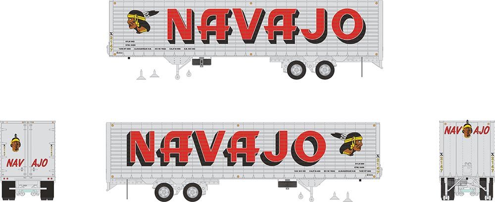 Rapido Trains 403043 HO Navajo 40' Fruehauf Fluted Side Volume Van #X2147