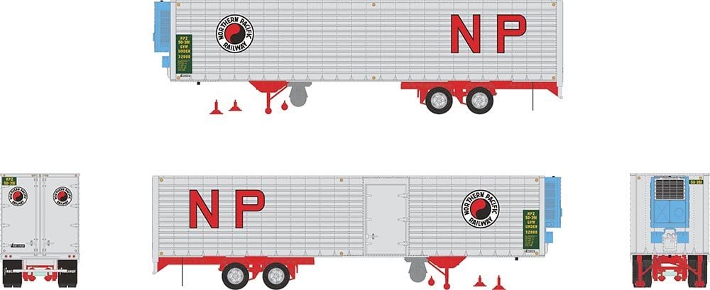Rapido Trains 403048 HO NP 40' Fruehauf Fluted Side Volume Van #50-396