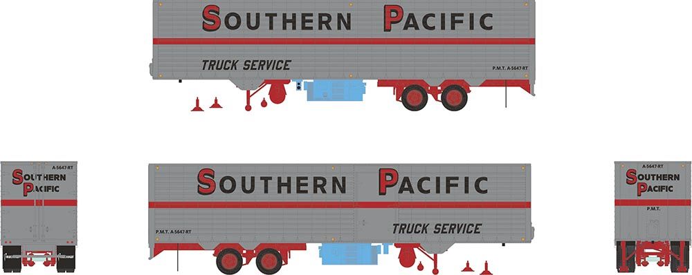 Rapido Trains 403052 HO SP 40' Fruehauf Fluted Side Volume Van #A-5647-RT