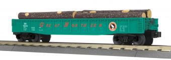 MTH 30-72183 O Great Northern 3-Rail Ready to Run Gondola w/Log Load