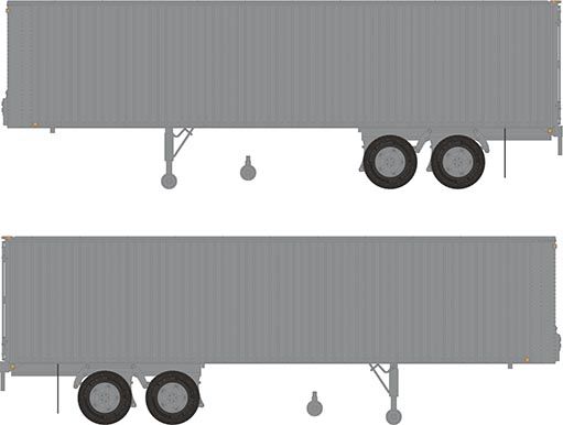 Rapido Trains 403060 HO Unlettered Silver 35' Fruehauf Integral-Post Volume Van