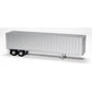 Rapido Trains 403062 HO Unlettered Silver 40' Fruehauf Exterior-Post Volume Van