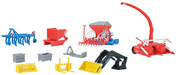 Kibri 10910 HO Scale Tractor Attachments (Set of 10)