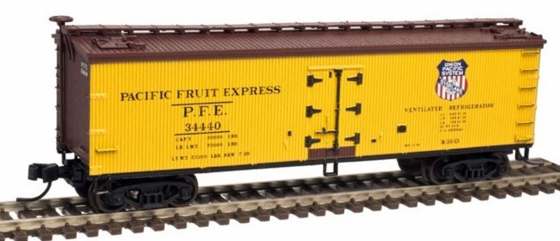 Atlas 50002688 N Pacific Fruit Express 40' Wood Reefer Car #34440